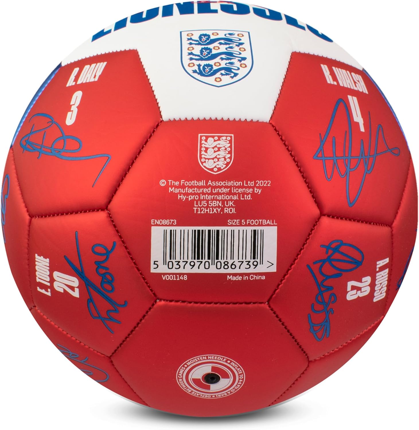 England Lionesses Euro Champions Signature Football Size