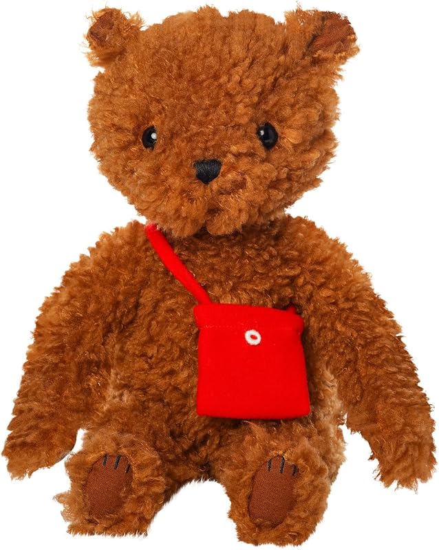 Manhattan Toy Imaginaries Bruno Bear 12" Libro ilustrado para niños Compañero de animales de peluche