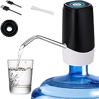 Vista 1 de Dispensador de Agua de 5 Galones, Bomba de Jarra de Agua Automática Portátil, Bomba de Agua Eléctrica para Botellas con Interruptor y Carga USB