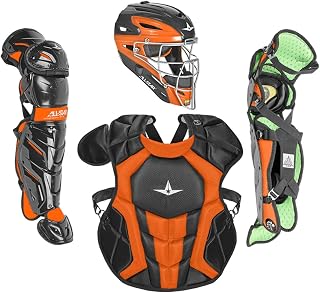 All-Star S7 Axis Ages 9 to 16 - Baseball Catching Equipment Kit (Includes Helmet, Chest Protector, Leg Guards), Meets NOCSAE