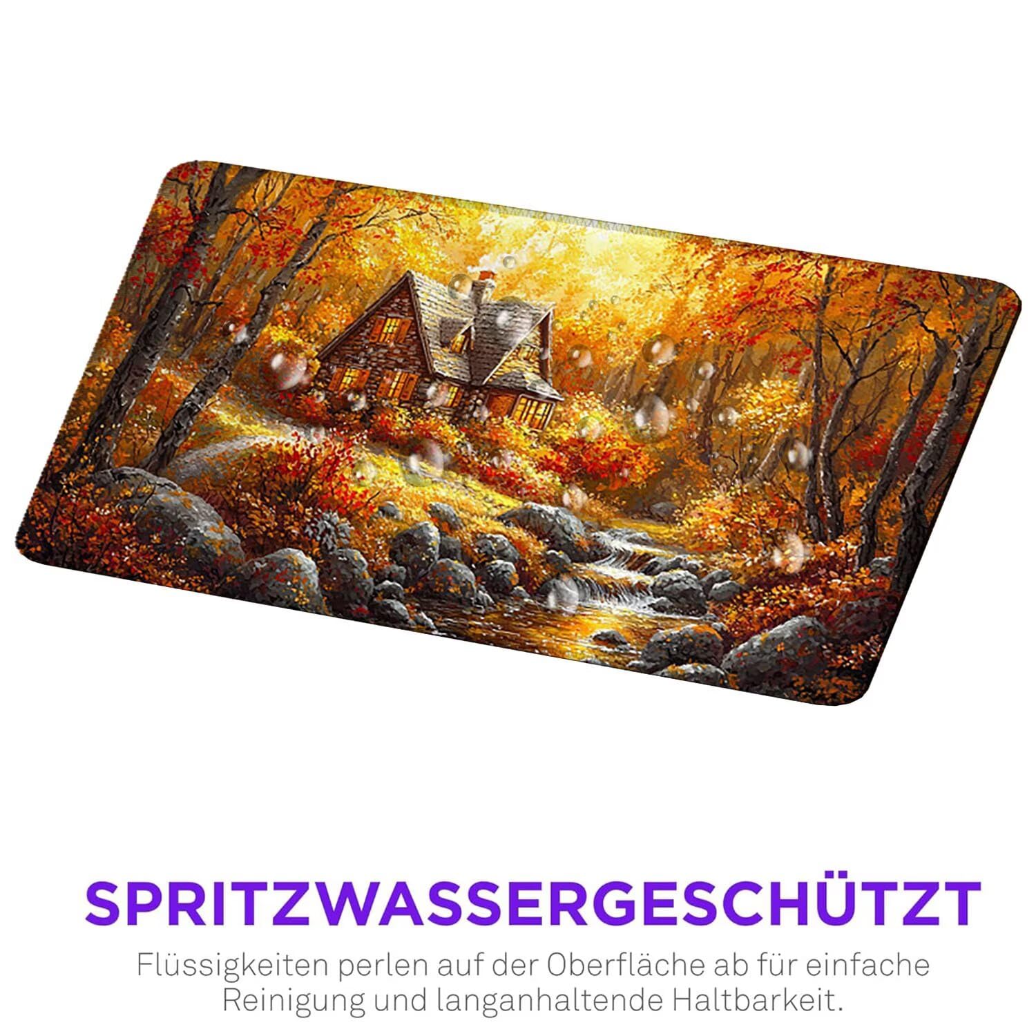 Podkładka pod mysz do gier, 1600 x 800 mm, XXL, duża gamingowa podkładka pod mysz, wodoodporna podkładka pod mysz, długa podkładka na biurko z przeszytymi krawędziami, mata na biurko z gumową