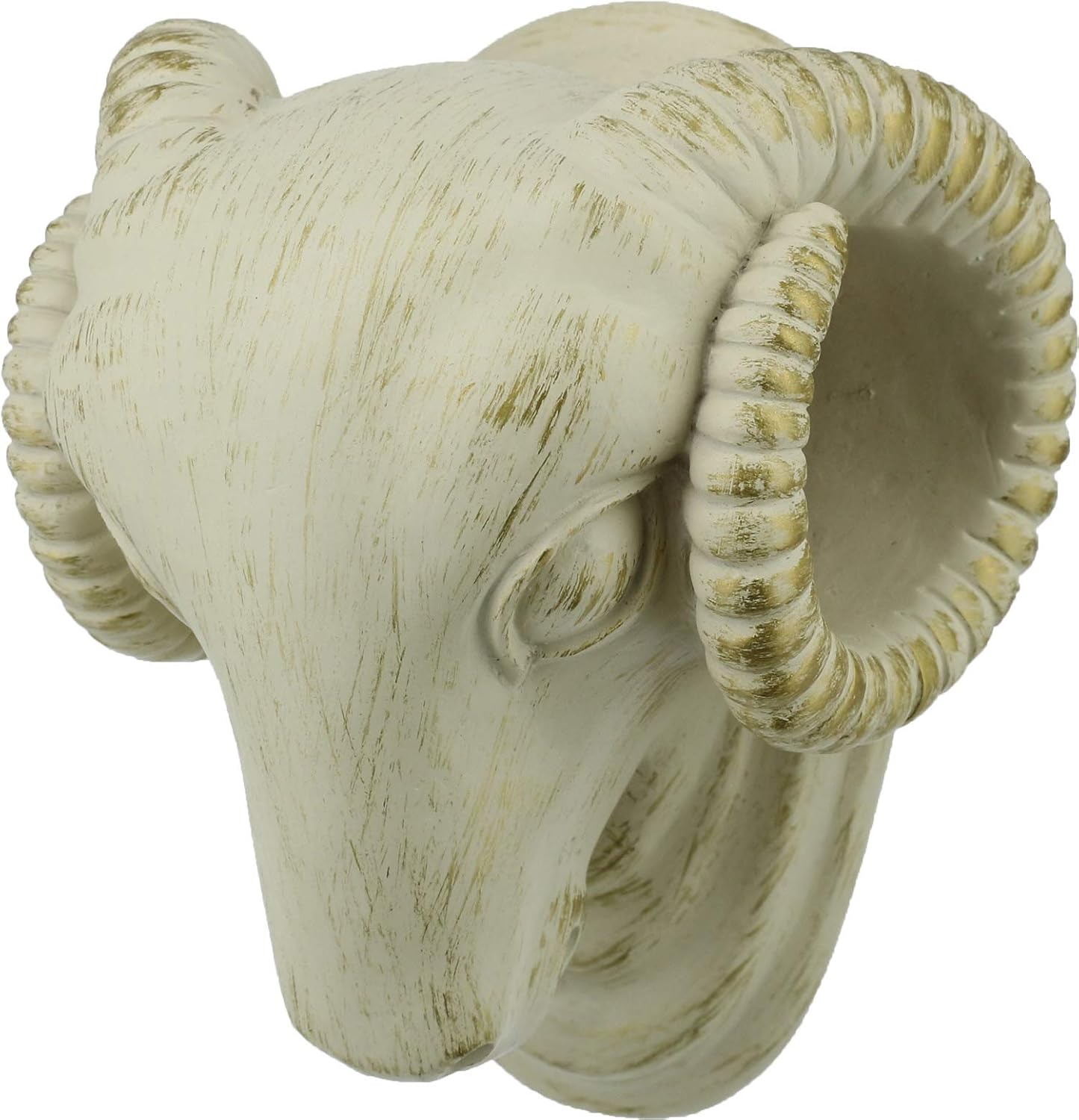 Urbanest Set of 2 Ram Head Drapery Sconce, 1 3/8-inch Diameter, Burnt Gold