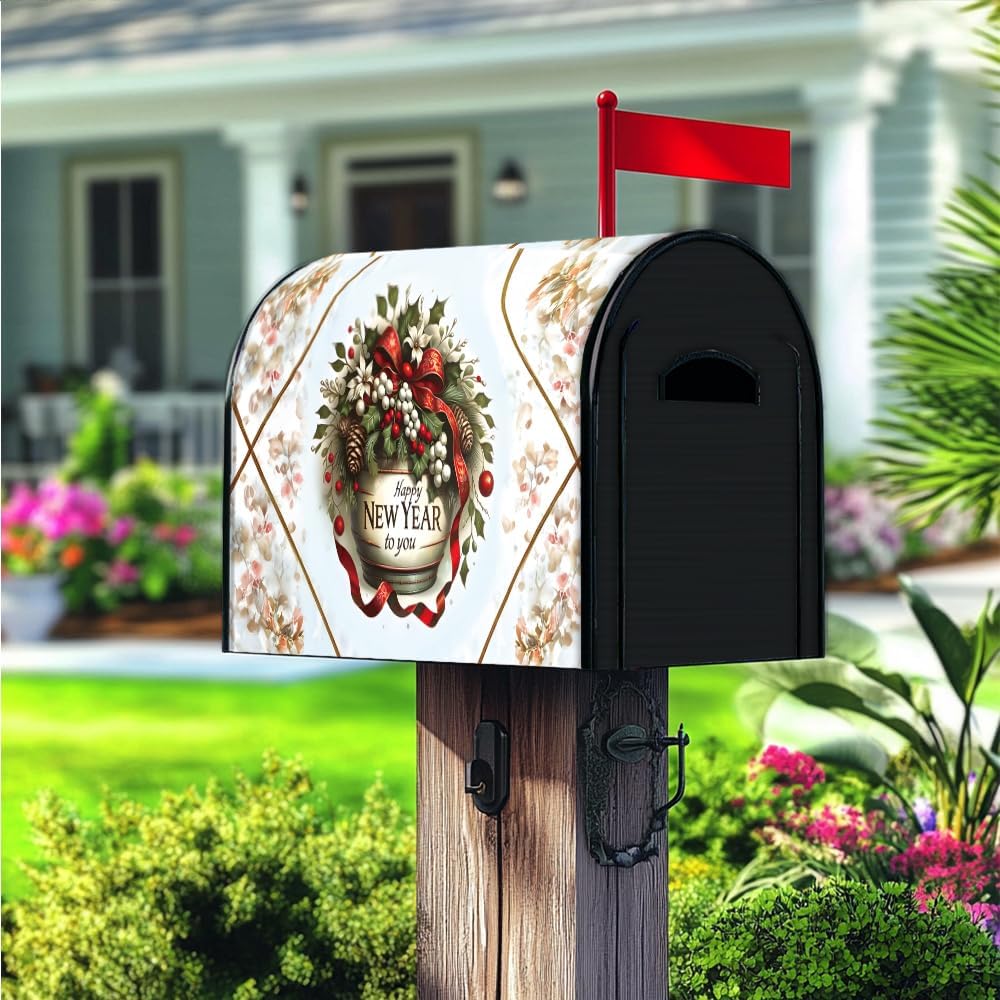 Mailbox Covers Easter Mailbox Covers Magnetic Standard Size 21"x18" Mailbox Wrap Post Letter Box Cover Home Outdoor Garden Yard Mailbox Decor(Mailbox-013, 21 * 18)