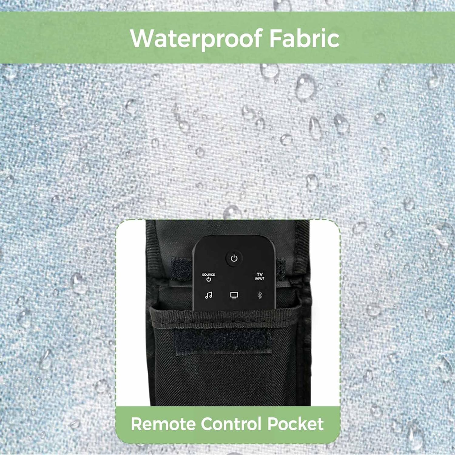 Outdoor TV Cover 65 Inch Abstract Art Painting TV Enclosure Blue White TV Covers for Outside TV Display Screen Protector with Remote Control Pocket Home Decor