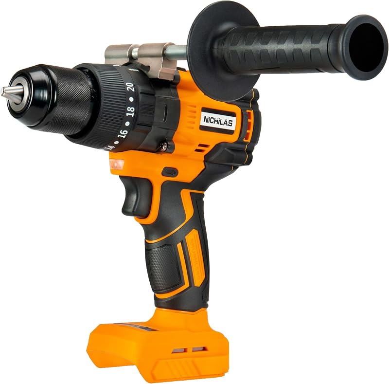 Cordless Drill Compatible with DEWALT 20V MAX Battery, Impact Driver Variable Speed 150Nm Brushless Motor for Professional Worker (Battery Not Included)