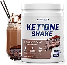 Energybody KET'ONE Shake „Schoko" 600 g/Protein Pulver für die Ketogene Ernährung/Keto Shake mit MCT Pulver & Molkenproteinisolat/reich an essentiellen Aminosäuren & BCAAs
