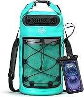 Vista 42 de STOVER 5/10/25/30/40/55L Waterproof Dry Bag- Roll-Top Backpack w/Phone Case- Kayaking, Hiking, Camping, Boating- Men/Women
