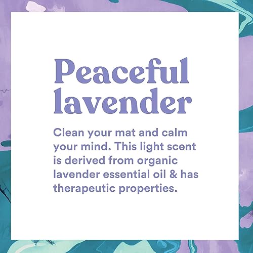 Miniatura 3 de ASUTRA Paquete de spray limpiador para esterillas de yoga (lavanda pacífica), 4 onzas líquidas (paquete de 2), sin residuos resbaladizos, aceites