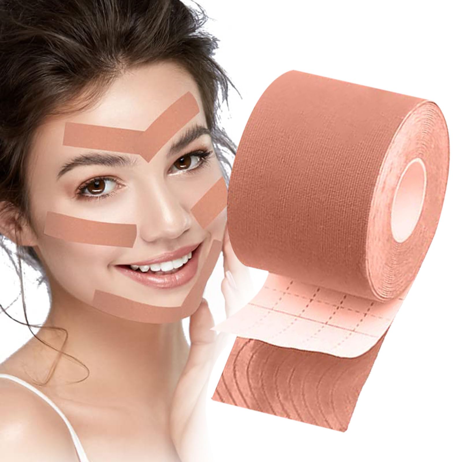 60 pezzi Patch per il sollevamento del viso Invisibile, Patch Adesiva per il Lifting Facciale per