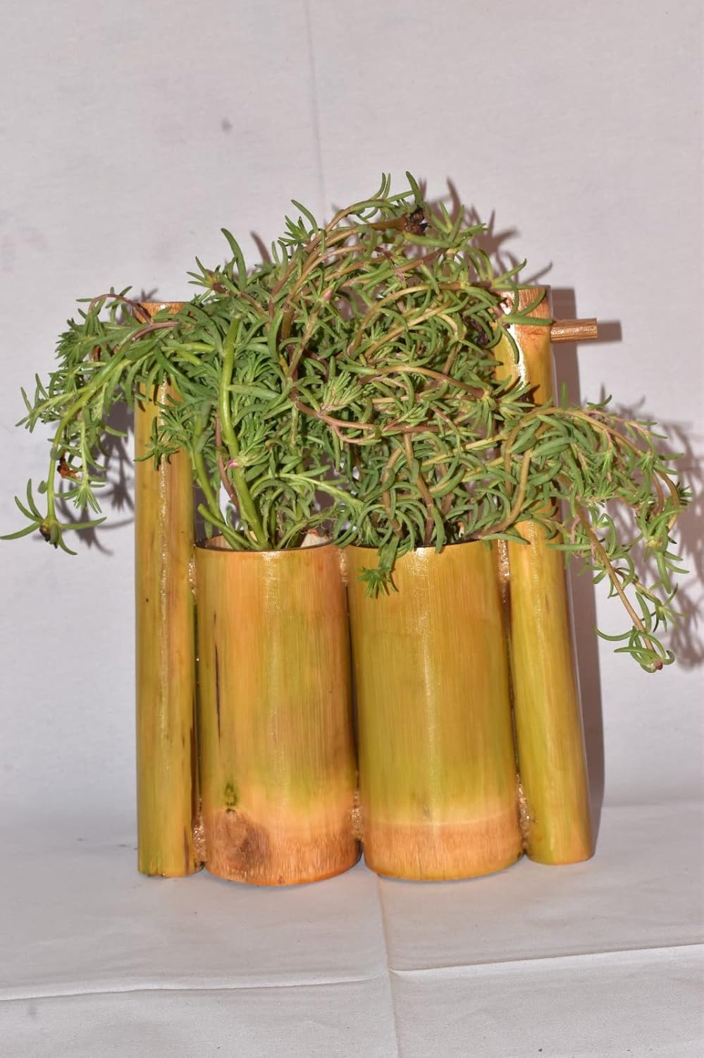 WATIKA CRAFT Table Hanging Planter Pot Bamboo Planter Eco frienndly