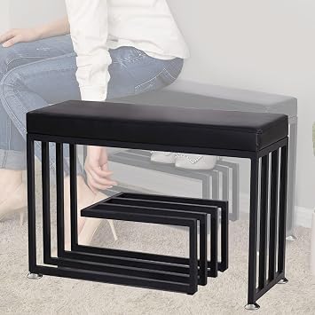 Storage Bench Shoes Bench Storage Benches Shoes Storage Bench Hallway Shoe Storage Bench with 2.36 Thick Upholstered Cushion and Steel Frame, Shoe Cabinet with Bench Holds Up to 330 lb