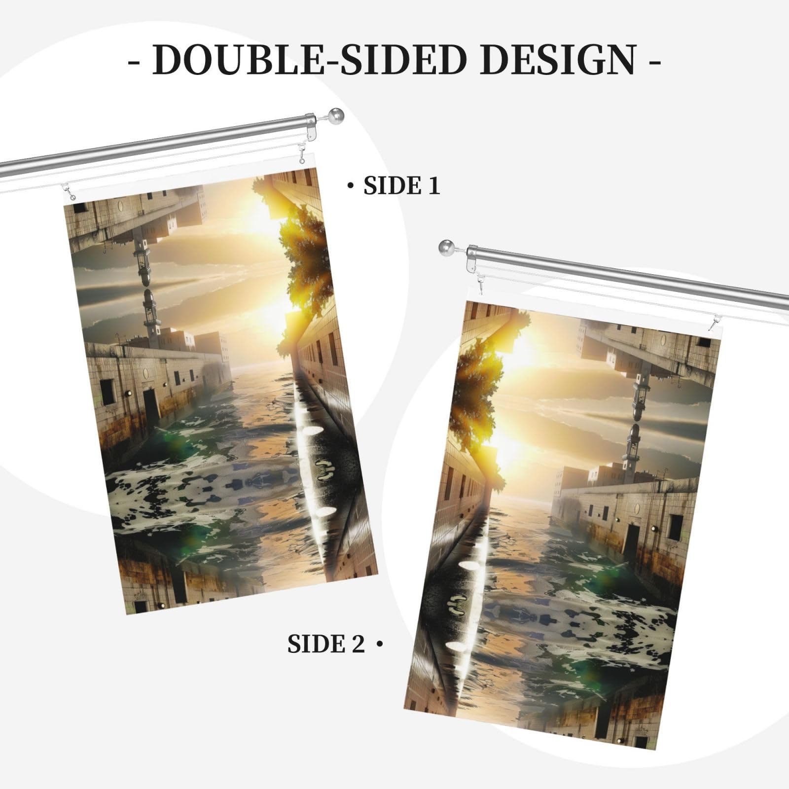 Custom Flag - Unique Winter Decorations for Home and Garden, Perfect for Outdoor and Indoor Use Flowing optical flow