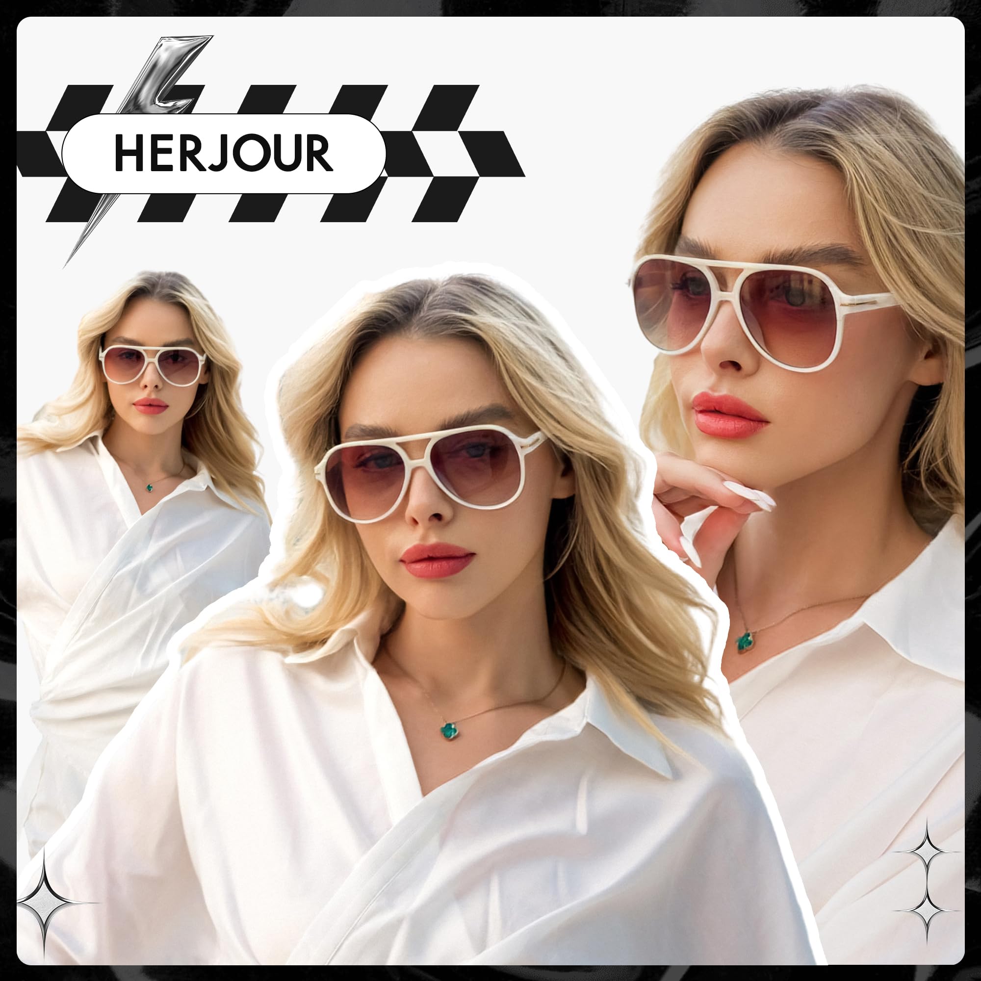 Gafas de sol de aviador cuadradas de moda retro para mujer y hombre, estilo clásico de los años 70, gafas de sol de gran tamaño, AR82173