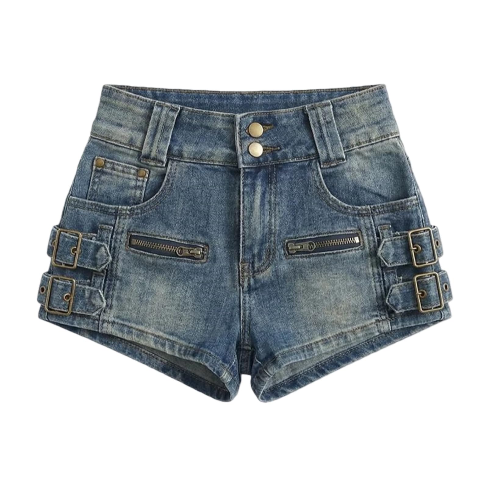 Short denim femme bleu casual idéal pour vos vacances d'été