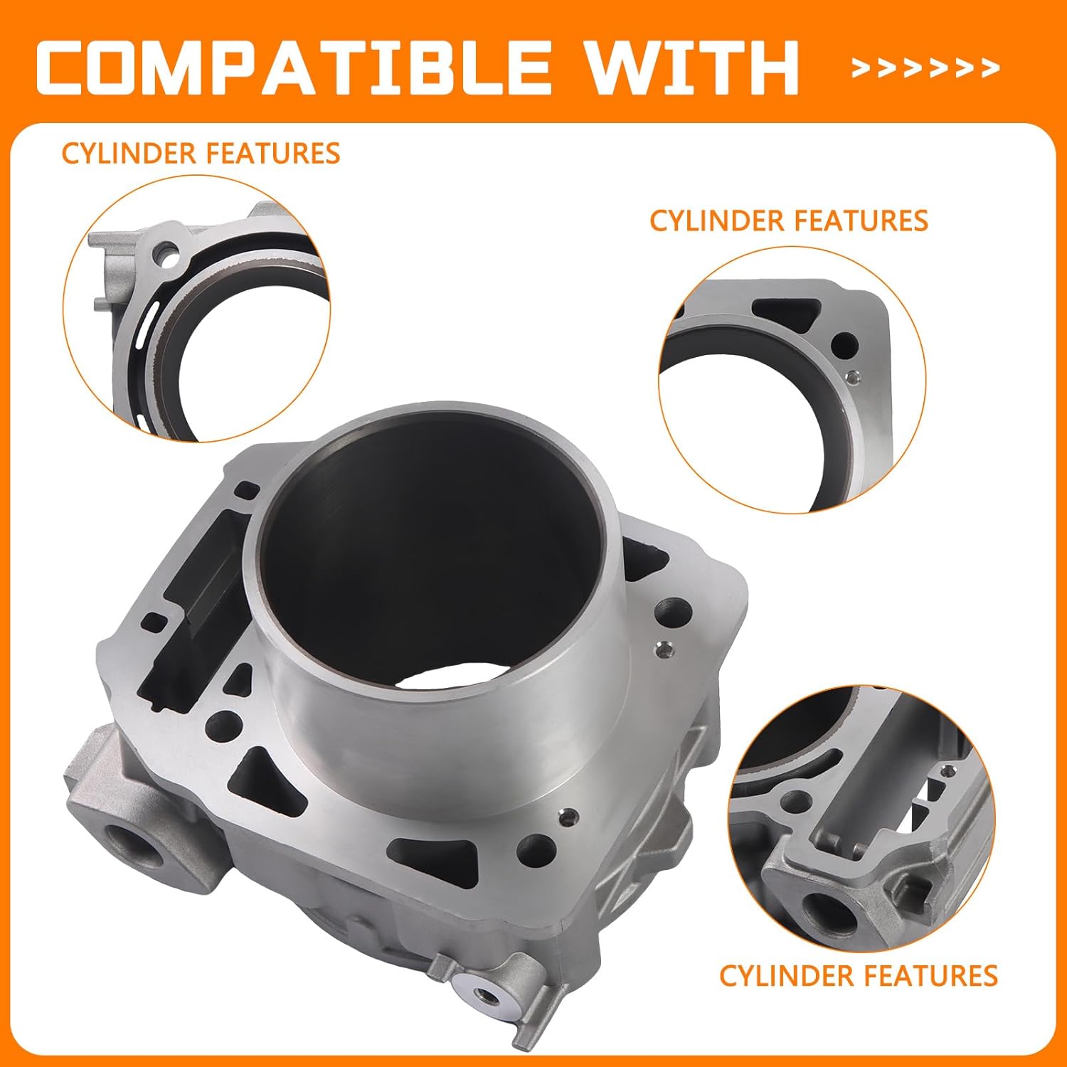 Cylinder Piston Gasket Top End Kit 91mm Compatible with Can-Am BRP Commander Maverick Outlander 1000 After-Market Parts