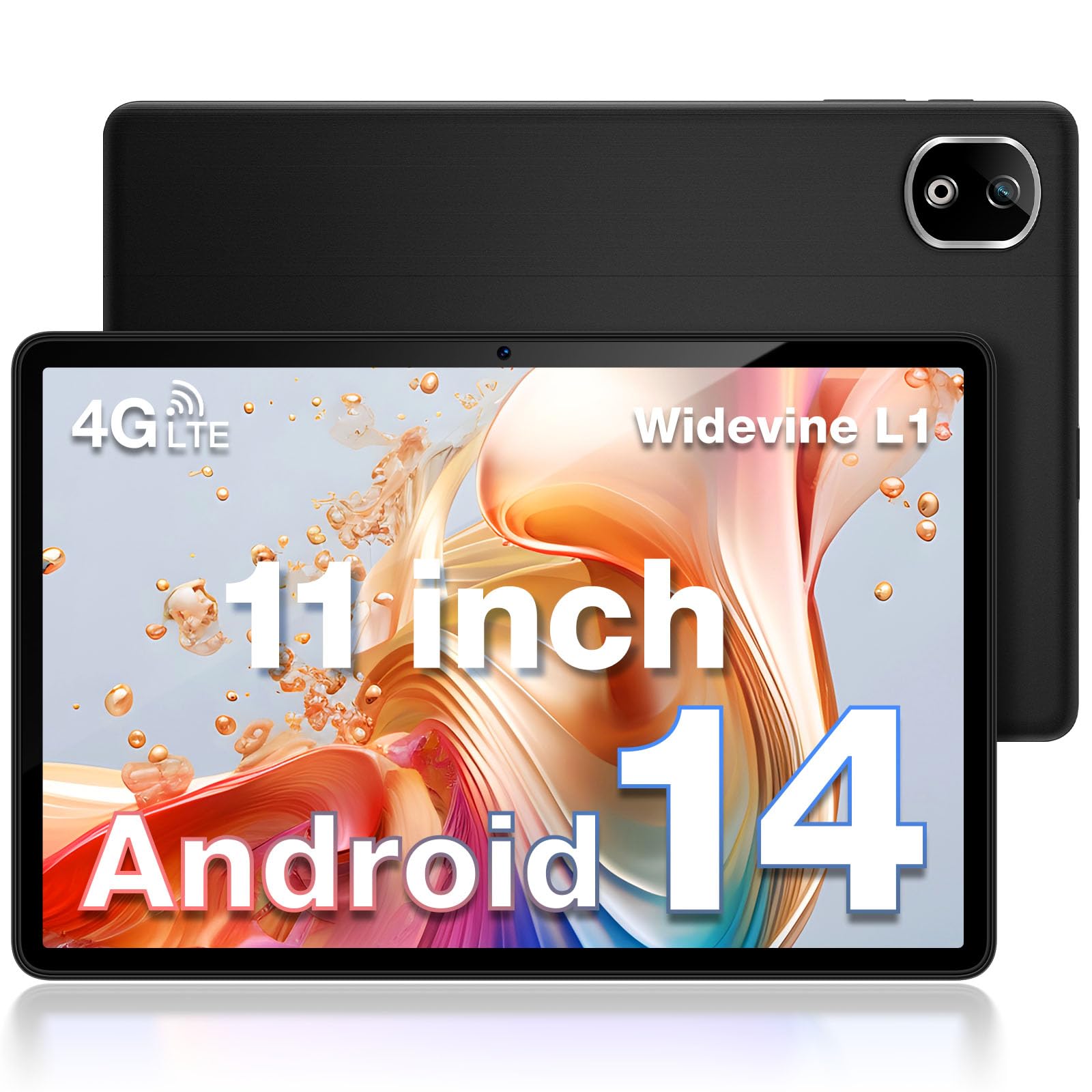 DOOGEE T30E Android 14 Tablet 11 Pollici, 9GB RAM + 128GB ROM/TF 1TB Tablet PC, 8000mAh | 4G LTE +5G WiFi | Octa-Core | BT5.0 | 13MP+5MP | Widevine L1 | TÜV Luce Blu Bassa Tablet con Sim