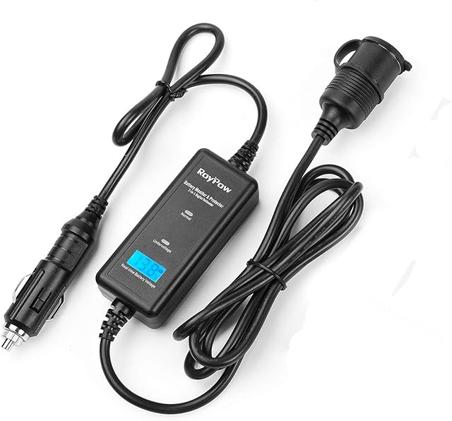 RoyPow VM10 12 V 10 A 120 W All-in-1 samochodowy ochraniacz i przedłużacz z zapalniczką samochodową