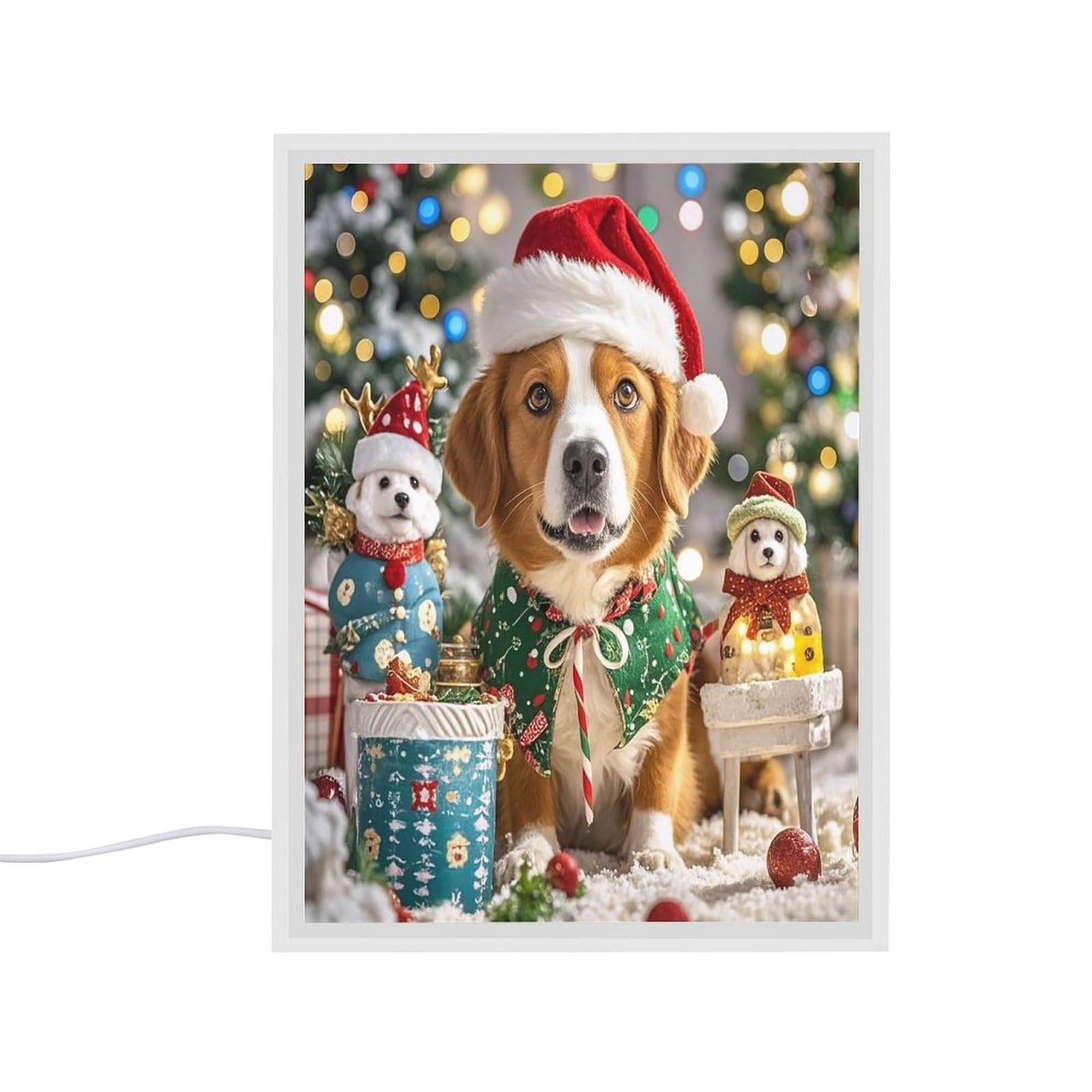 Espejo de tocador de perro con luces led regulables FekiLoot y tres modos de color para maquillar