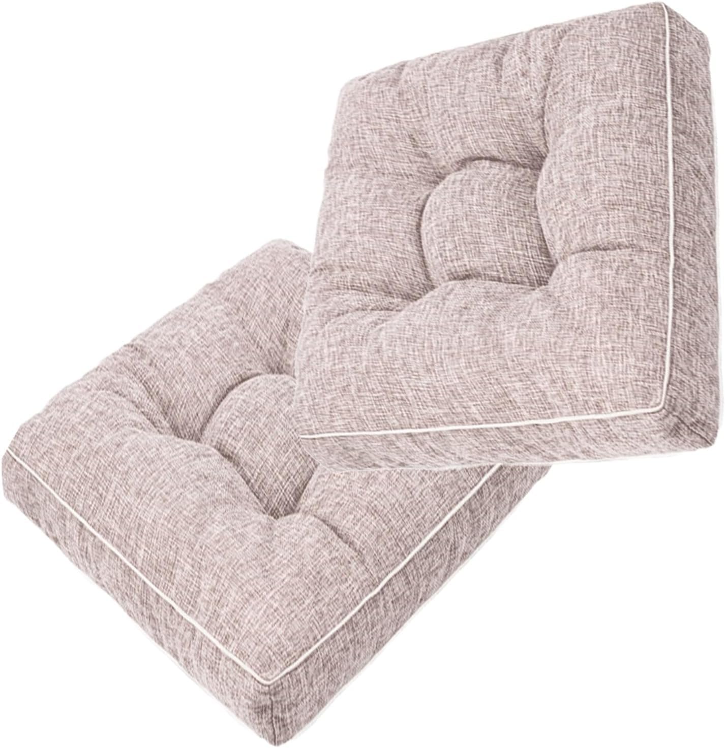 Almohadillas gruesas para sillas de comedor cuadradas con relleno de alta densidad 45 cm