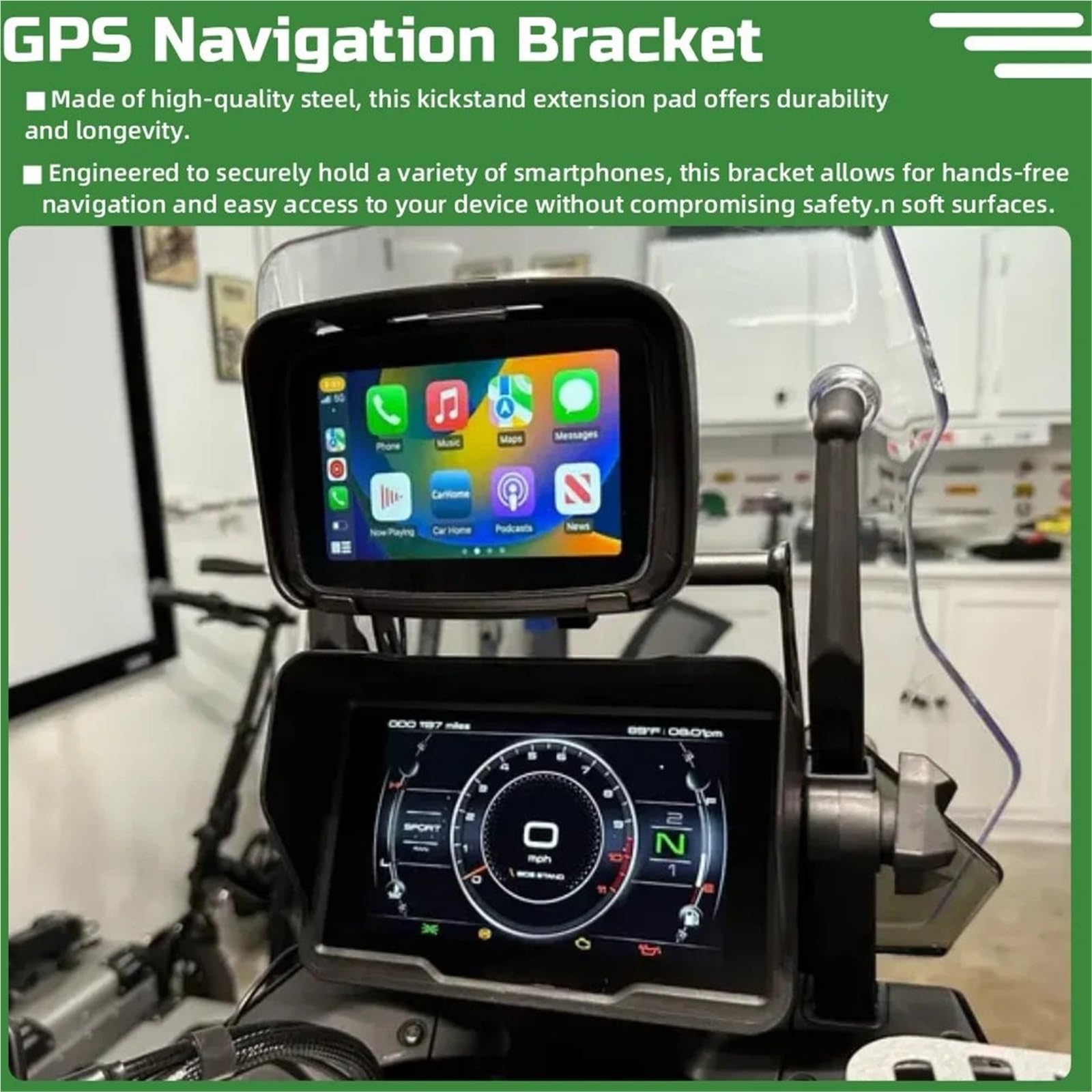 Uchwyt do nawigacji GPS Uchwyt nawigacji GPS do motocykla Pasuje do CFMOTO 800 MT 2021-2024, akcesoria do stojaka na telefon komórkowy Motocyklowy uchwyt do nawigacji