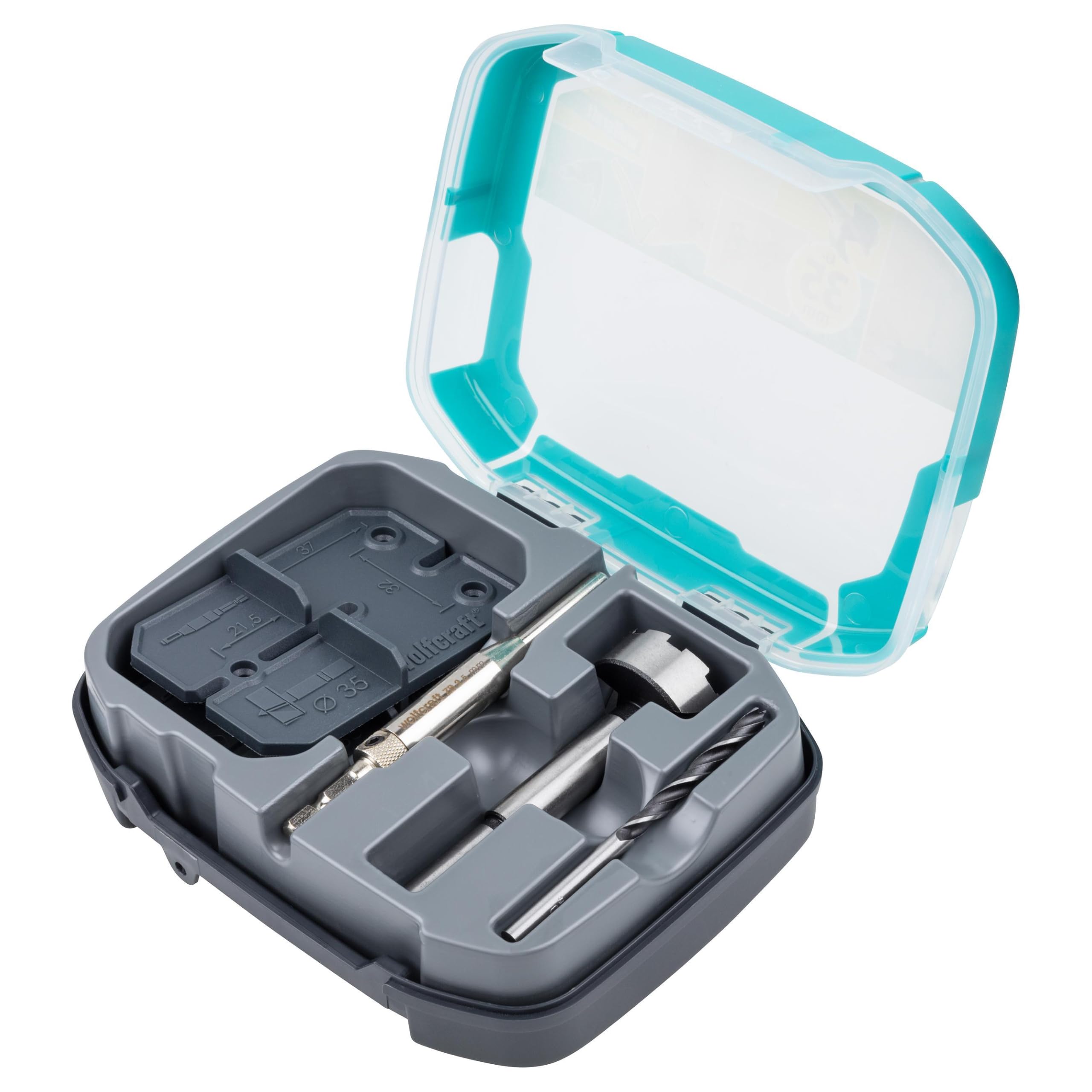 Wolfcraft Scharnierloch-Set - 4656000 - Fürprofessionelle Kücheninstallateure, zur einfachen Installation von Topfscharn