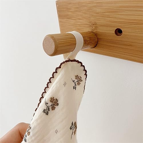 Miniatura 6 de BuLuTu Lindas toallas de limpieza de muselina de algodón floral para el hogar y la cocina, paquete de 4 trapos de limpieza  11 x 11 pulgadas, 100%