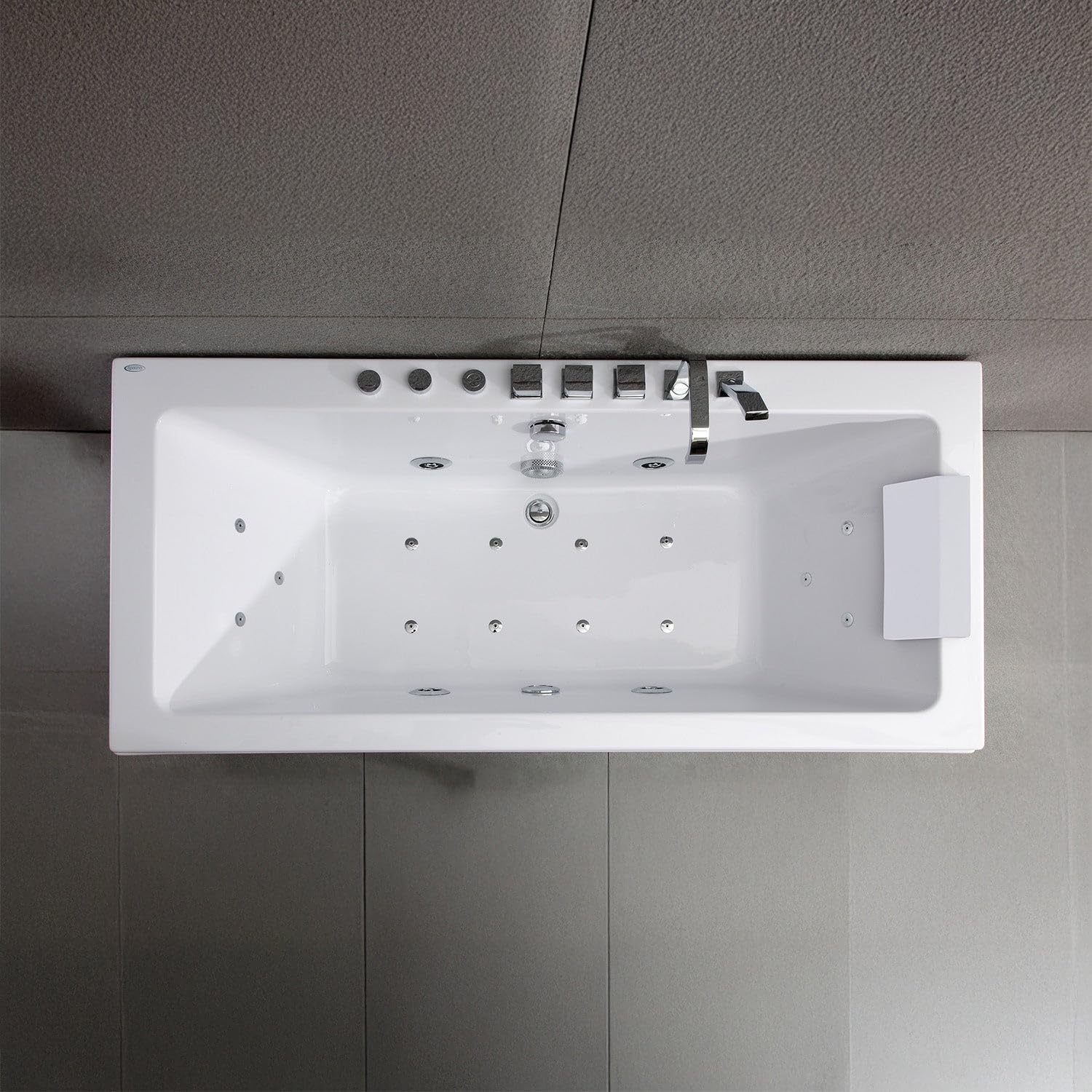 SPALINA SIKINOS WHITE Jets - Bañera de hidromasaje Clásica L. 170 x l. 78 cm