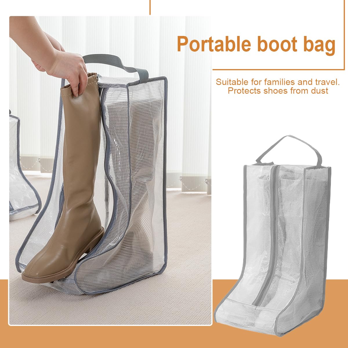 Housse De Rangement GENERIQUE PATIKIL Bottes Rangement Sac, 4 Paquet Poussière Bottes Protecteur