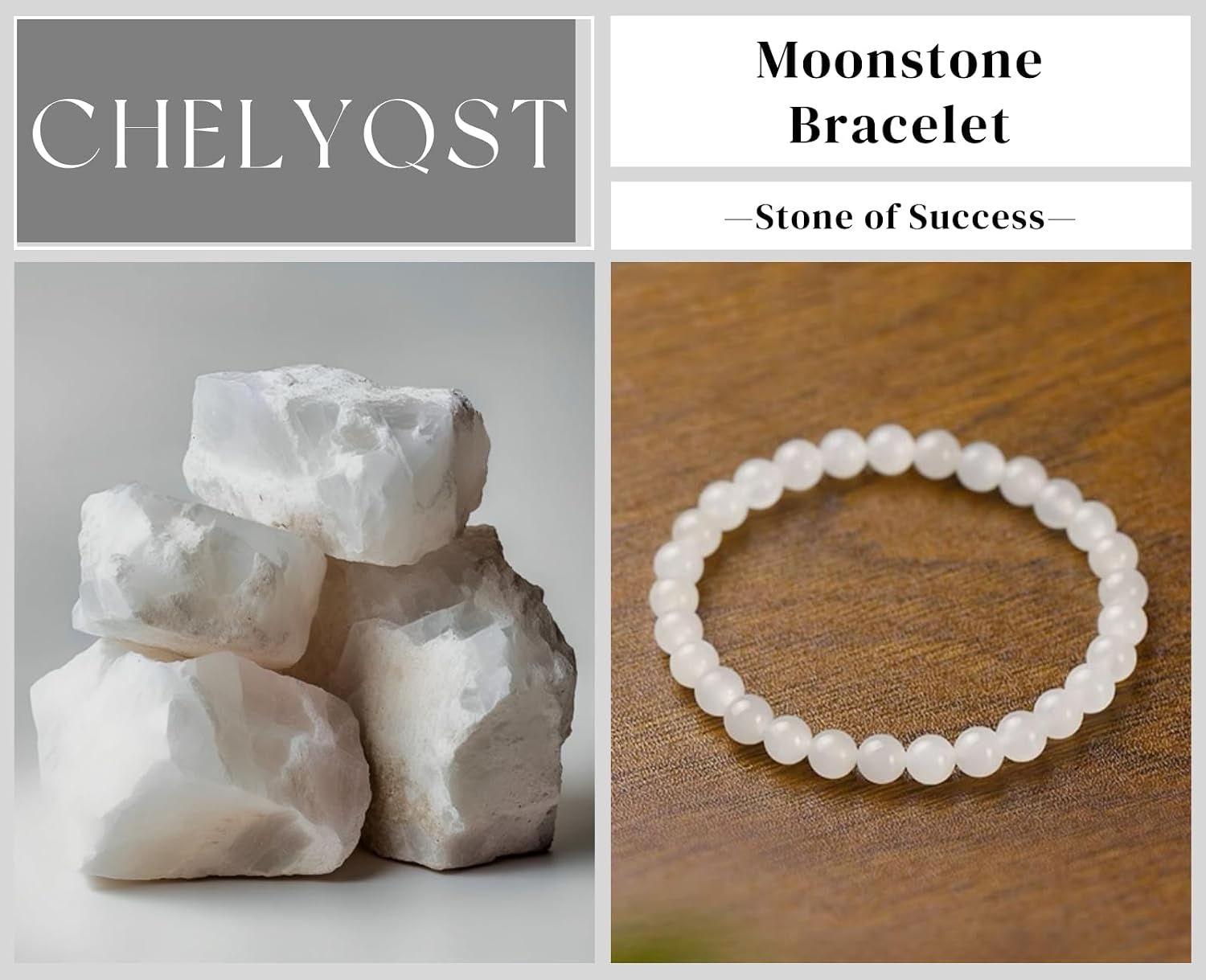Carnelian Bracelet - Stone of Luck,Stretch Natural Stone Crystal Beads Jewelry Gifts for Women Men Unisex - Image 2