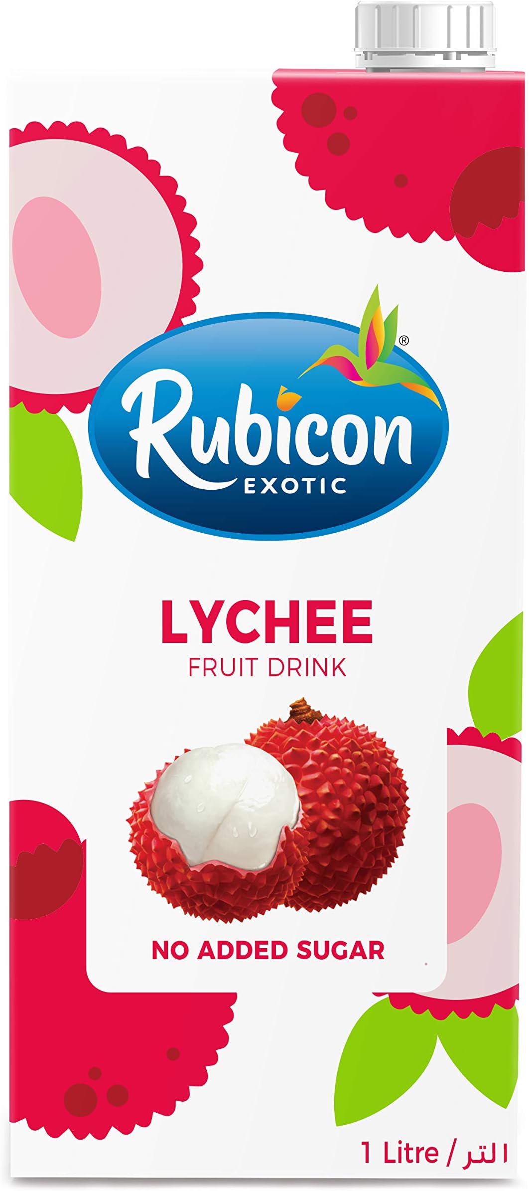 Rubicon Lychee No Added Sugar Fruit Drink 1Litre