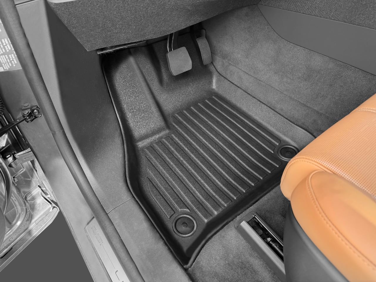 for Lucid Gravity 2025-2026 Models - Custom Car Mats - Maximum Coverage, All Weather, Laser Measured - This Full Set Includes 1st, 2nd and 3rd Rows