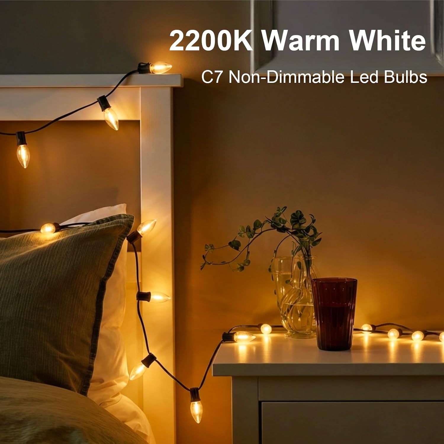 TJOY C7 Night Light Small Bulb, E12 Base, 2200K, for Salt Lamps, 6 Pack image 3