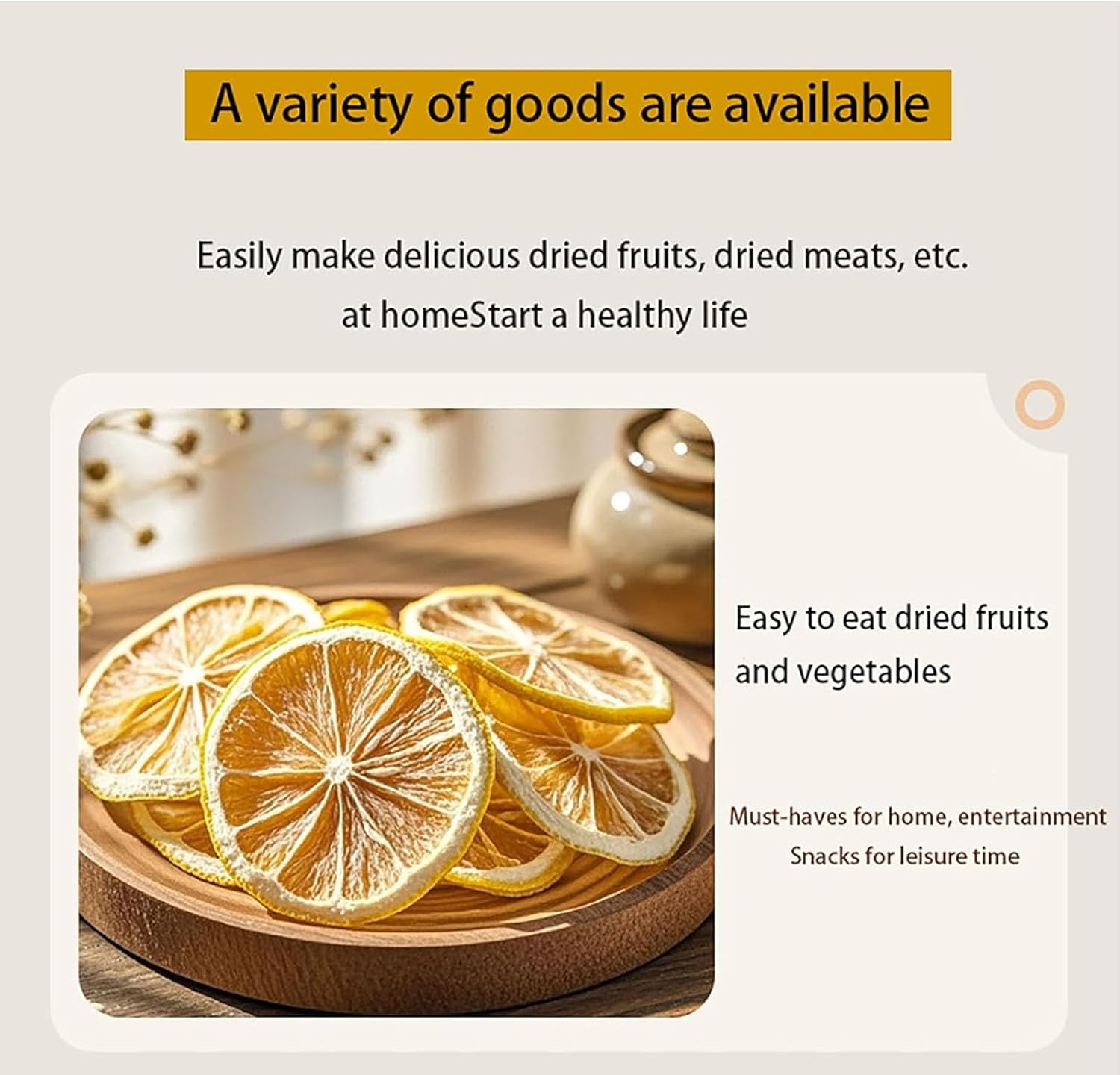 5-Layer Electric Food Dehydrator Machine with 72H Digital Timer & Adjustable Temperature, 360° Hot Air Circulation for Dehydrating Meat, Fruits, Vegetables & Pet Food