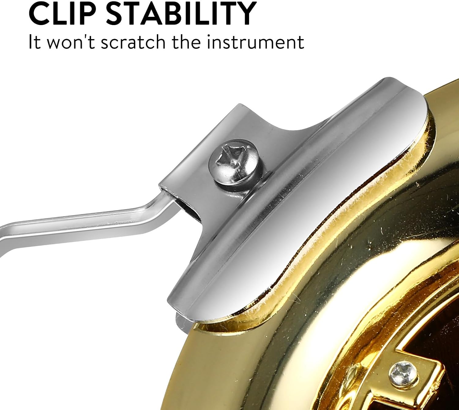 Portable Trombone Lyre Sheet Music Holder Sturdy Metal Music Clip for Trumpet and Trombone Secure Marching Band Accessory for Outdoor Performances and Parades image 3