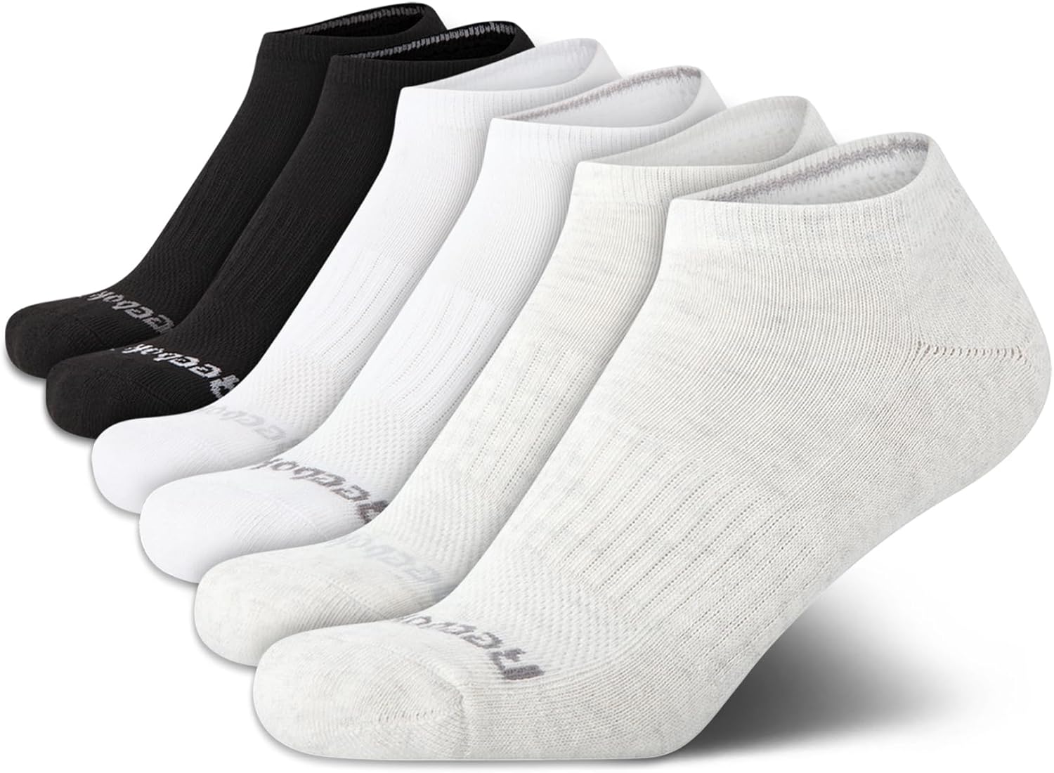 Reebok Womens Low Cut Socks - 6 Pack Performance Cushion Comfort No Show Socks - Breathable Athletic Sock for Women (4-10)