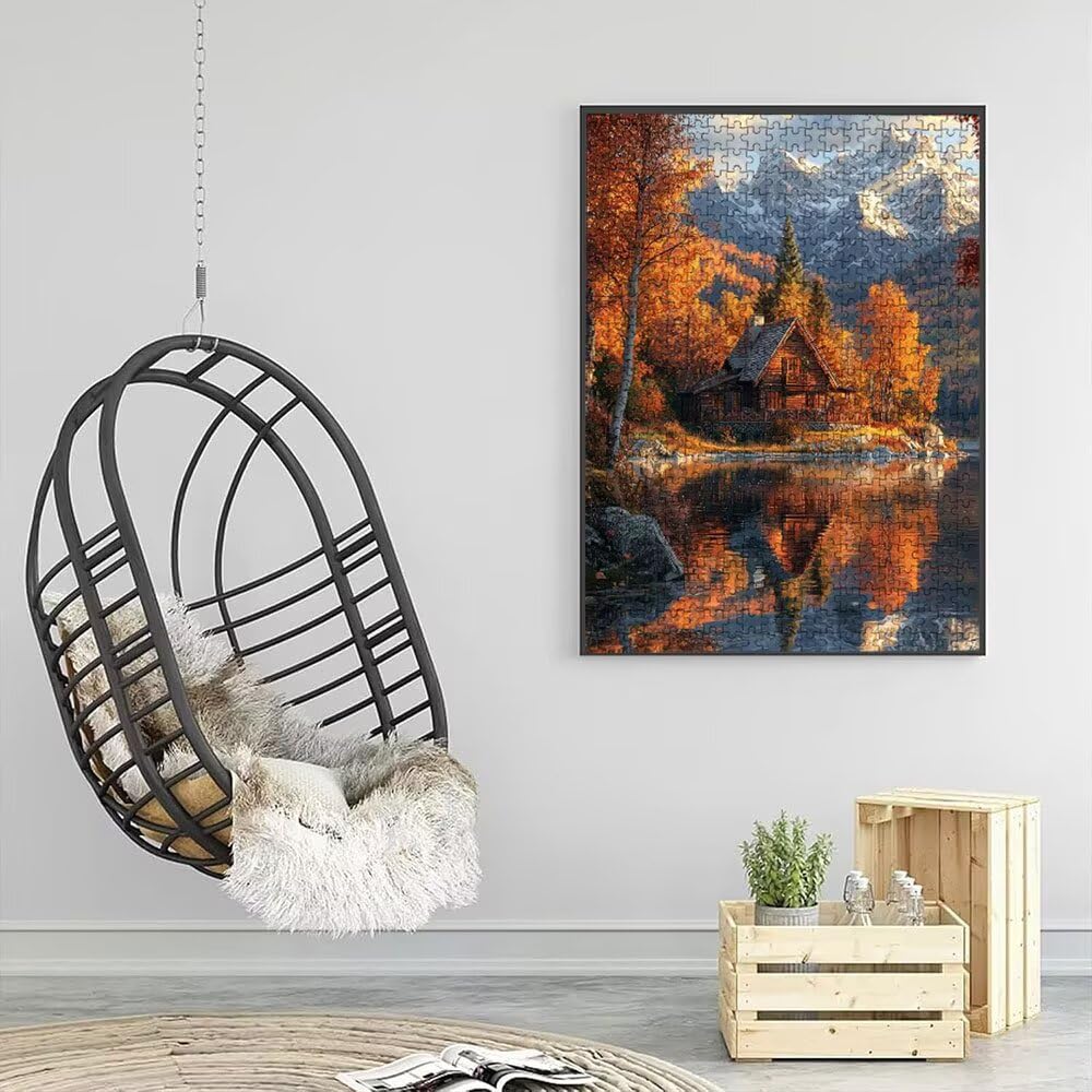 Puzzle 4000 Pezzi, Villa Della Foresta 3D Puzzle per Adulti Impegnativo, Educa Puzzles Artistico, Divertente E Stimolante Puzzles Decorativo per La Famiglia, Regalo e Decorazione Pareti DX0YL6-791
