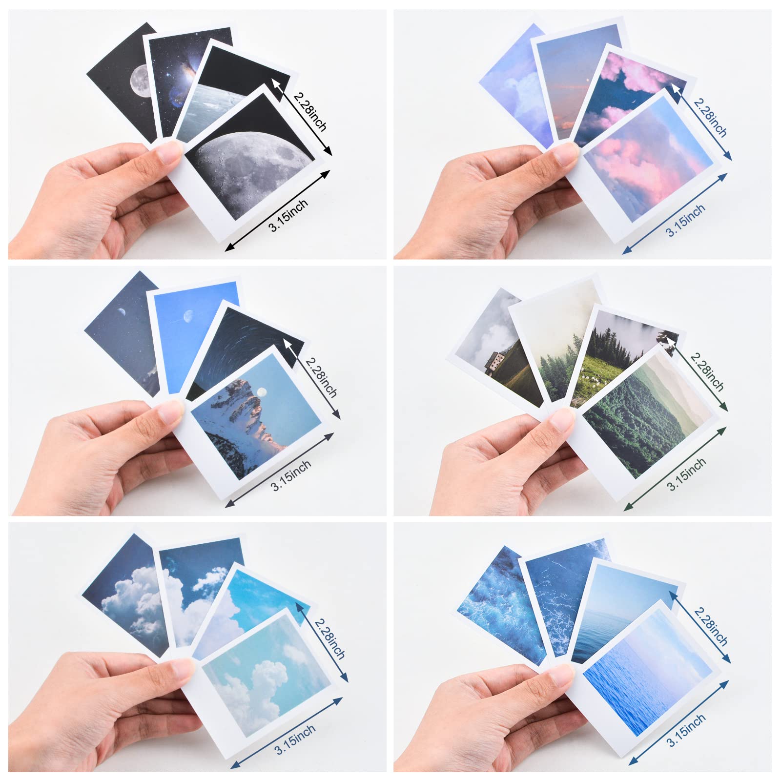 Wald-Reihen Aufkleber-Set – 45 Stück, Grün, 44x44 Mm, Für Scrapbooking, Tagebuch & DIY Dekoration