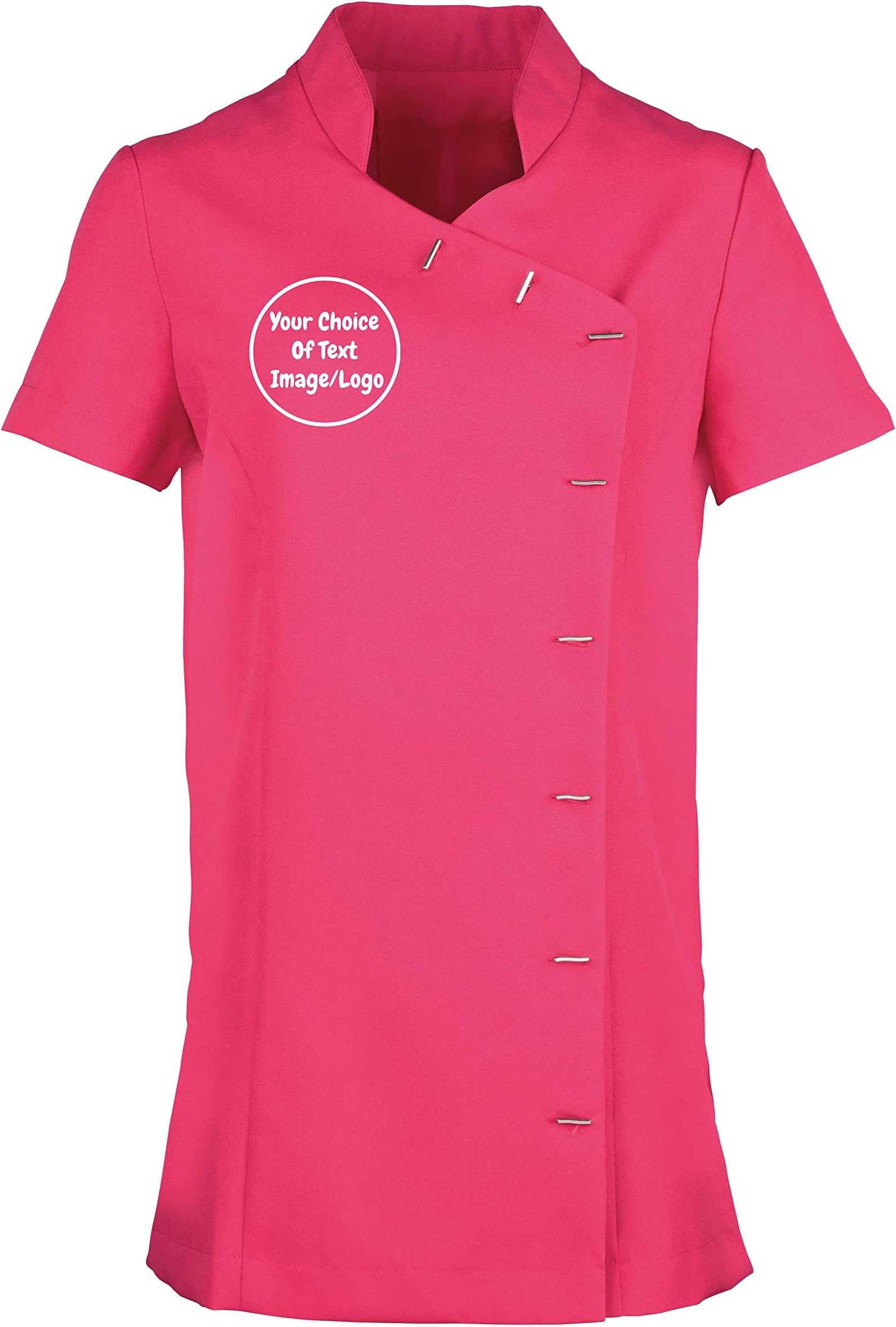 GenericCustom Personalised Beauty & Spa Tunic. Supplied Plain Or With Your Choice Of Embroidered Text Or Logo