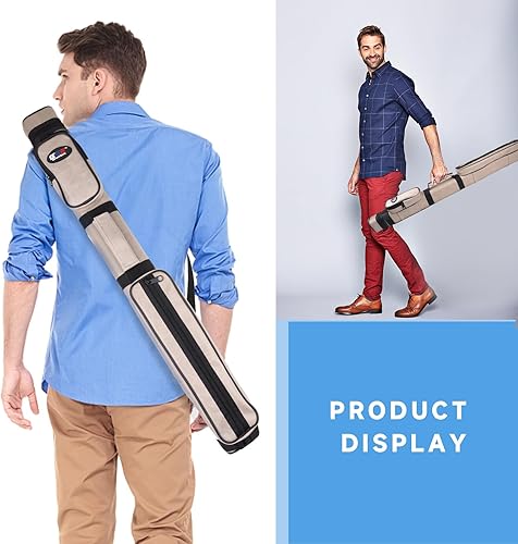 Miniatura 7 de GSE Games & Sports Expert Estuche de transporte para taco de billar duro de lujo 2x2, estuche para taco de billar, accesorios de billar (varios