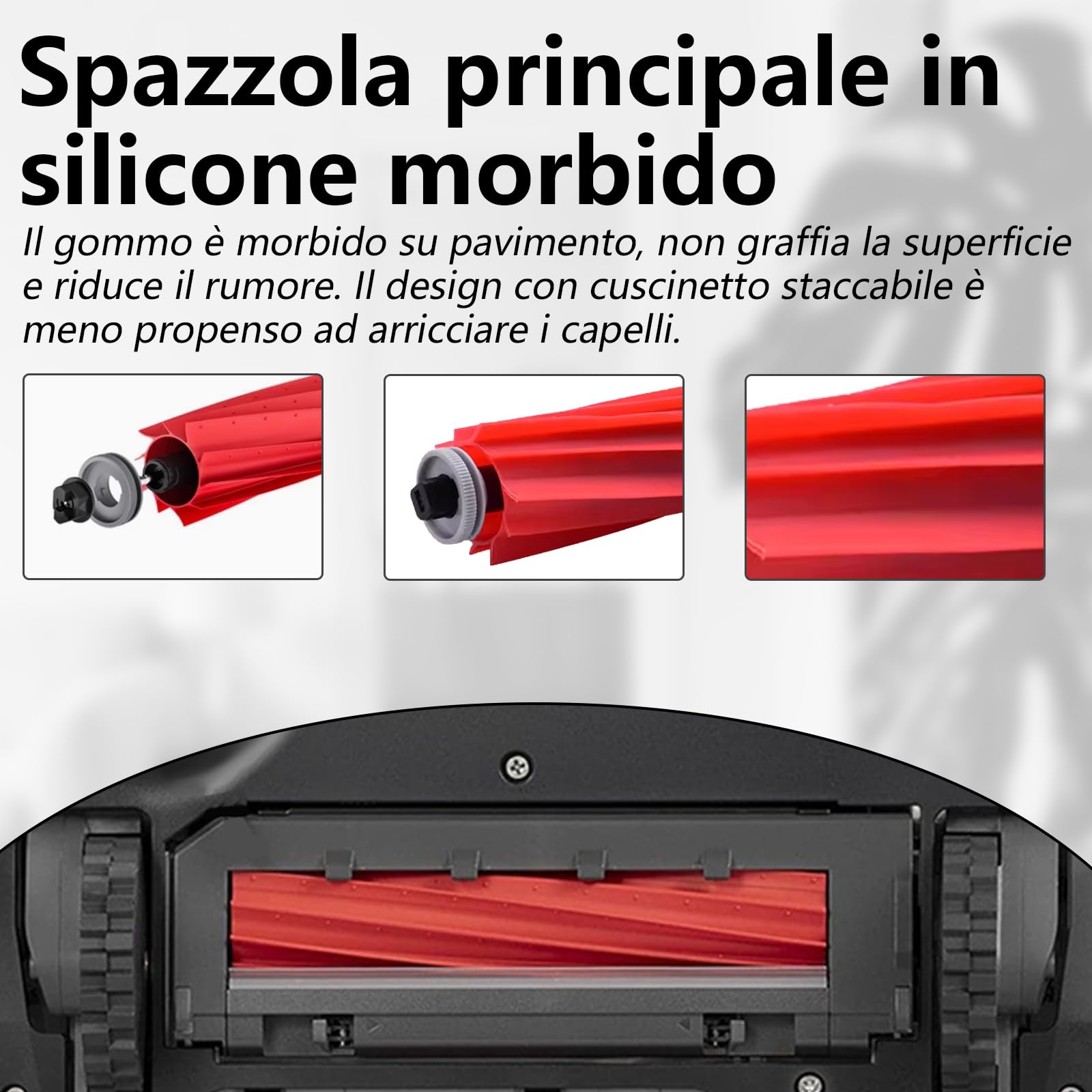 Accessori Per Roborock QV 35A / Qrevo S Pro/QR 798/598 Aspirapolvere | QV 35A Ricambio 21 pezzi, 1 Spazzole Principali, 4 Asciugamani, 4 Filtri, 6 Sacchi di Polvere, 6 Spazzole Laterali