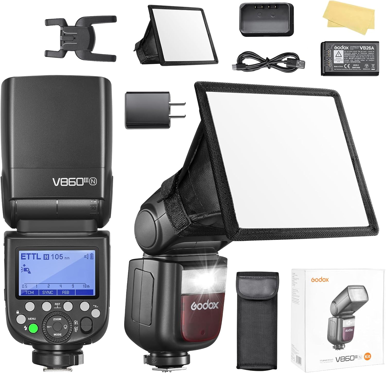 Godox V860III N Godox V860III-N Flash for Nikon Camera with 7.2V/2600mAh Li-ion Battery 2.4G HSS 1/8000s V860IIIN TTL Flash