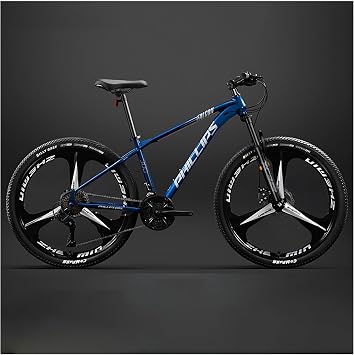 MTB 26 inch Mountain Bike, 30 Speed Gear, Ultra Lightweight Bicycle, Ultra High Carbon Steel Frame, Disc Brake, Cross Bike, Mud Flap, Shock Absorption Front Fork, For Travel and Adventure, Over the