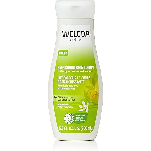 Weleda Refreshing Citrus Body Lotion, 6.8 Fluid Ounce, Plant Rich Moisturizer with Aloe Vera and Coconut Oil
