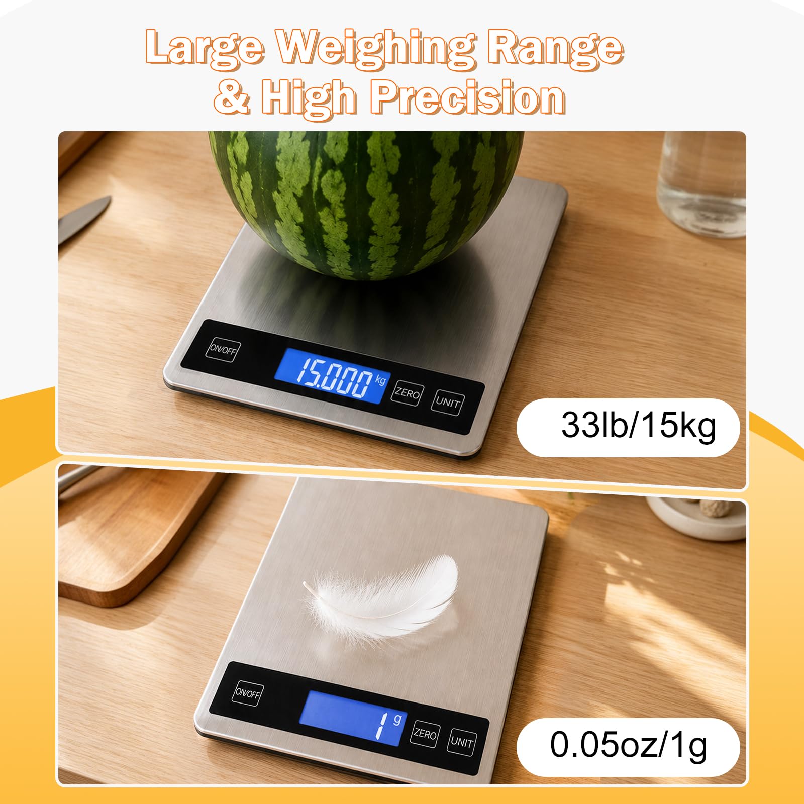 Balance de cuisine numérique 15 kg