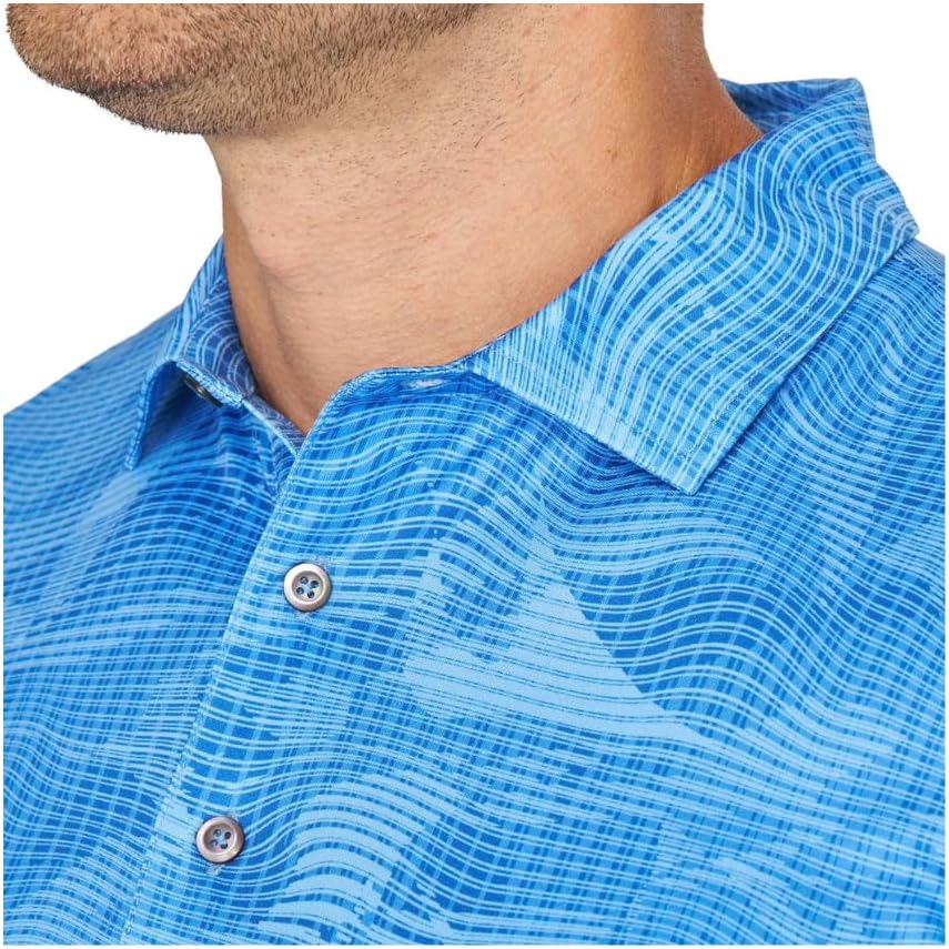 Greg Norman Men's Performance Golf Polo Shirt, Moisture Wicking PlayDry, Lightweight Breathable Short Sleeve