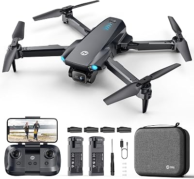 Holy Stone HS290 Foldable Drone with 1080P HD FPV Camera for Beginners, RC Quadcopter with Optical Flow, APP Control, Tap Fly, 3 Speed Modes, 2 Modular Batteries, Toys Gifts for Boys and Girls