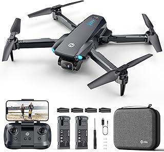 Holy Stone HS290 Foldable Drone with 1080P HD FPV Camera for Adults and Kids,RC Quadcopter with Optical Flow,Voice & Gestu...
