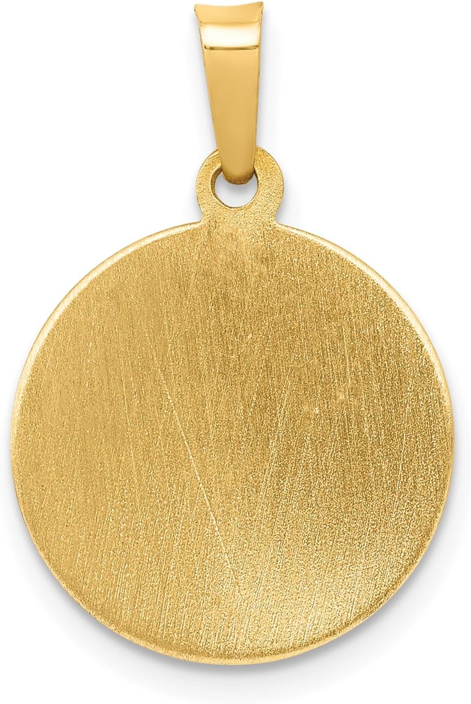 14k Yellow Gold Saint Patrick Medal Pendant for Catholic and Christian Faith - Religious Gold Necklace with Inscribed Pray for Us Design - Patron Saint Devotional Jewelry for Men or Women - Image 4