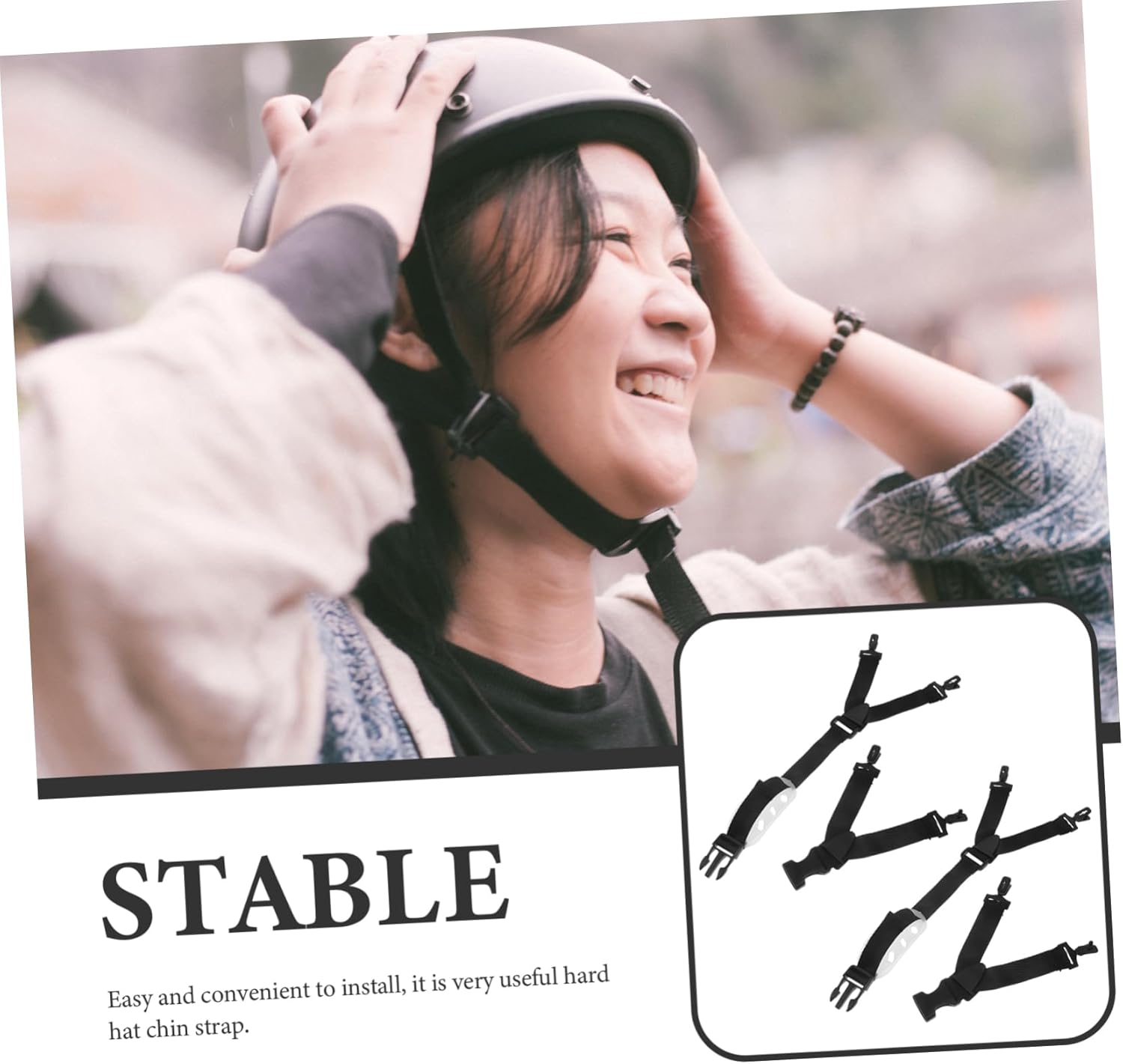 Gadpiparty 20pcs Elastic Chin Strap for Hard Hats Safety Helmet Strap for Construction Workers Random Chin Band for Helmet