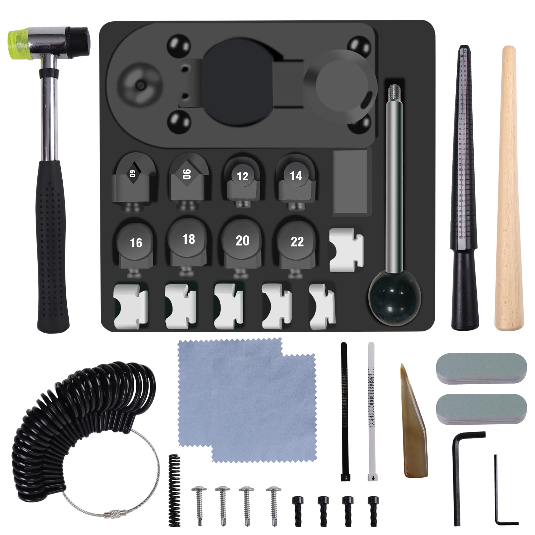 SANJIAN Ring Bender, Ring Bender Tool, Spoon Ring Maker Kit for Ring Jewelry Making, Spoon Ring Making Kit, Ring Bender Tool for Spoon Rings Heavy Duty, Spoon Bender for Spoon Rings Bending Machine